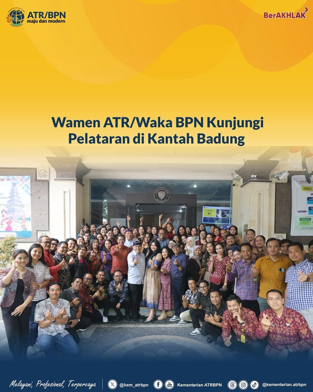 Wamen ATR/Waka BPN Kunjungi Pelataran Di Kantah&nbsp;Bandung
